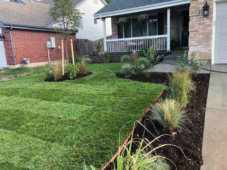 Landscaping work in the Denver metro area